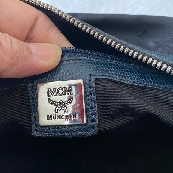 Black MCM Monogram Boston Bag - Picture 16 of 16